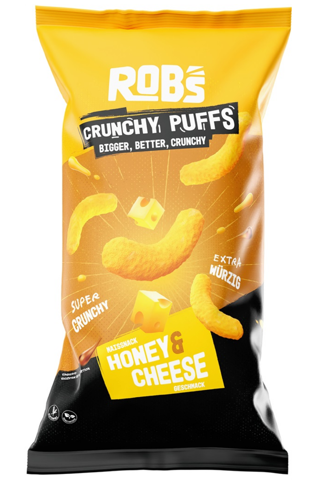 ROB's Crunchy Puffs Honey & Cheese 130g