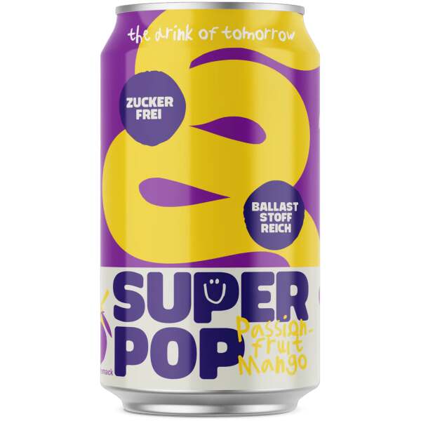 Super Pop Passionfruit-Mango Dose 330ml