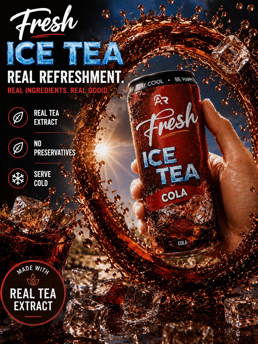 Fresh Ice Tea Cola 330ml