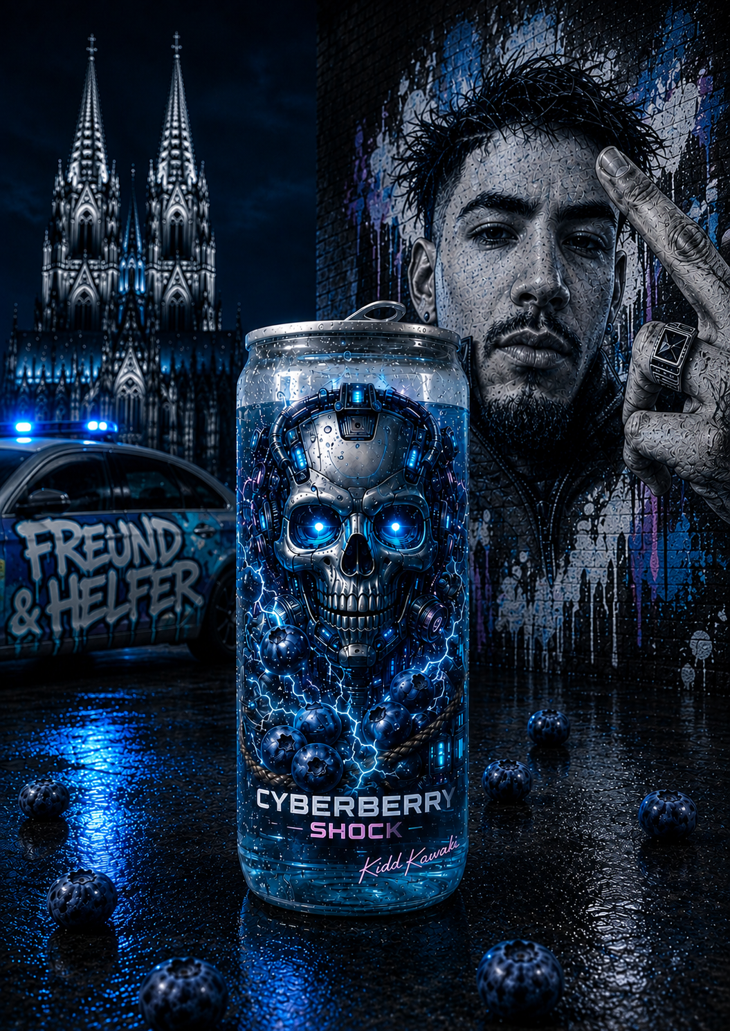 Kidd Kawaki Cyberberry Shock 330ml