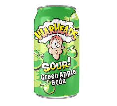 Warheads Green Apple Sour Soda 330ml