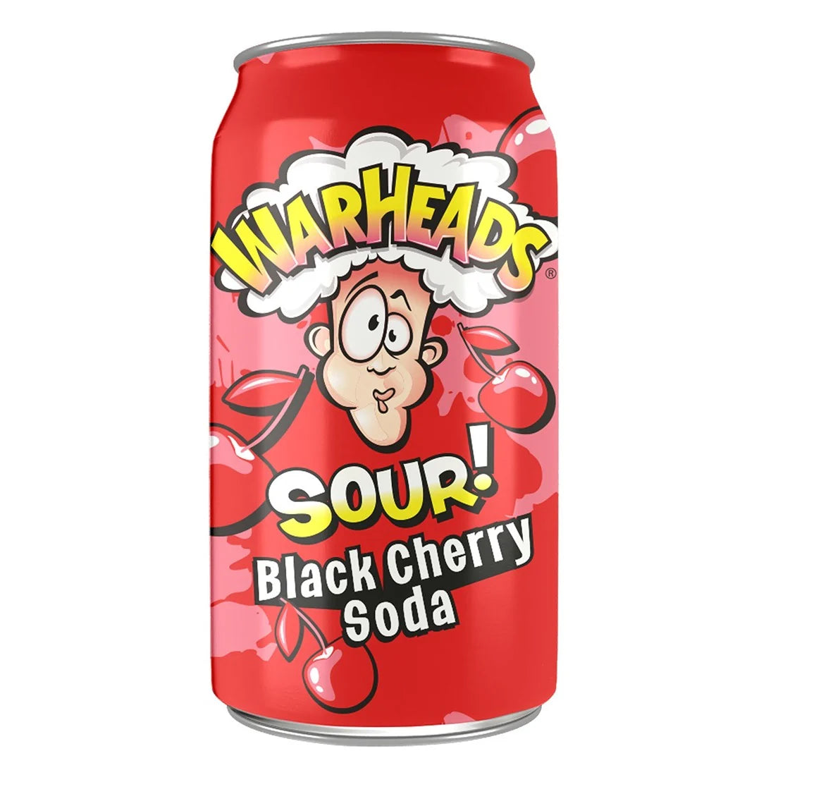 Warheads Black Cherry Sour Soda 330ml Dose